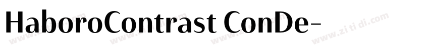 HaboroContrast ConDe字体转换
